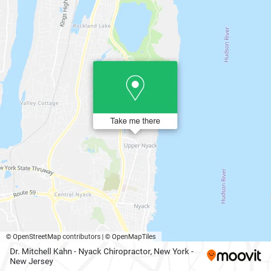 Dr. Mitchell Kahn - Nyack Chiropractor map