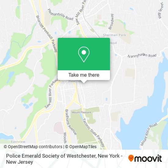 Police Emerald Society of Westchester map
