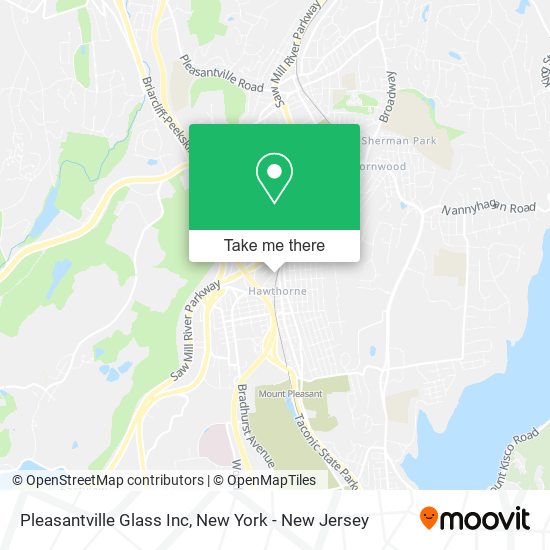 Mapa de Pleasantville Glass Inc