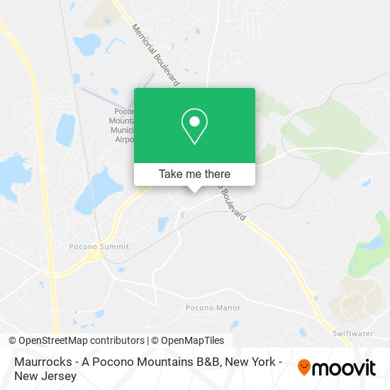 Mapa de Maurrocks - A Pocono Mountains B&B