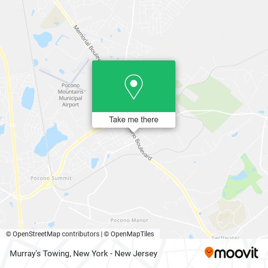 Murray's Towing map