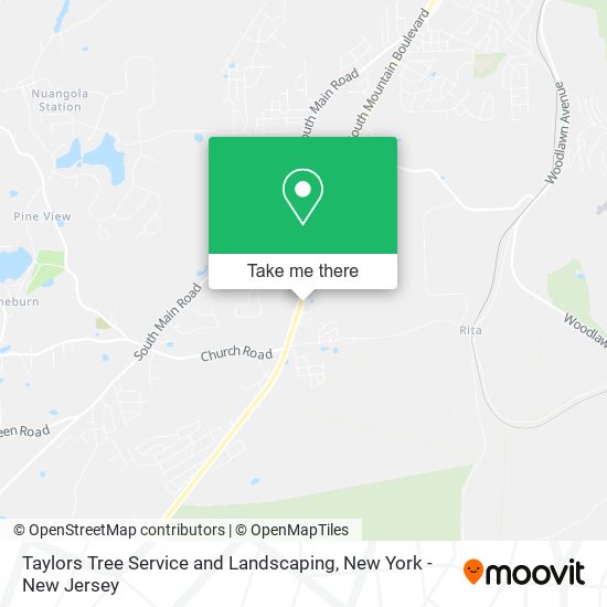 Taylors Tree Service and Landscaping map