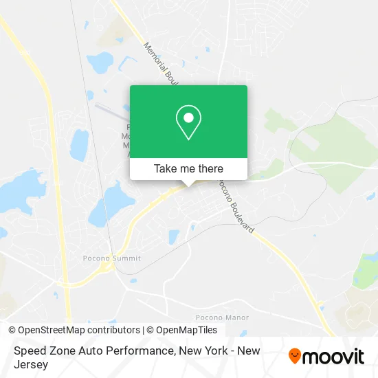 Speed Zone Auto Performance map