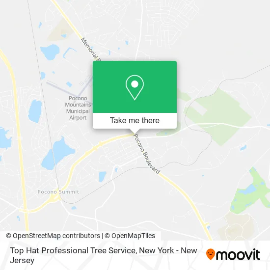 Top Hat Professional Tree Service map