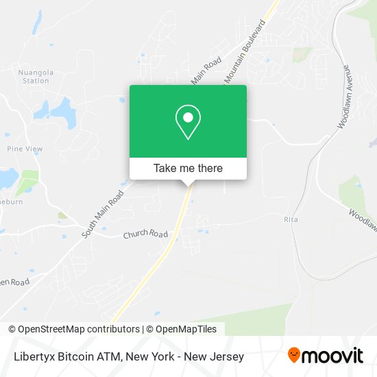 Mapa de Libertyx Bitcoin ATM