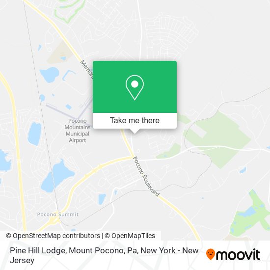 Pine Hill Lodge, Mount Pocono, Pa map