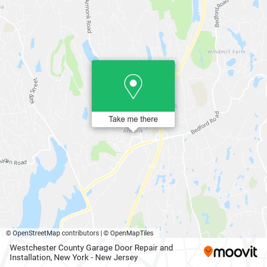 Westchester County Garage Door Repair and Installation map