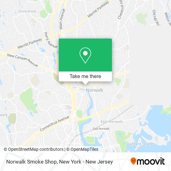 Mapa de Norwalk Smoke Shop