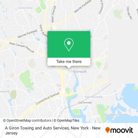 A Giron Towing and Auto Services map