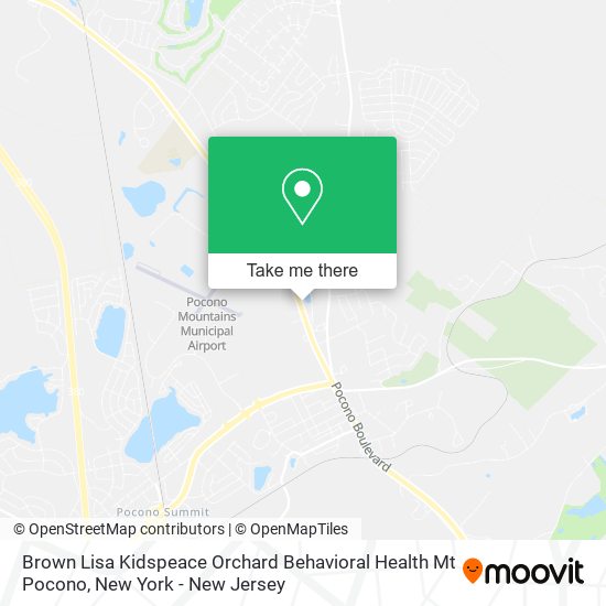 Brown Lisa Kidspeace Orchard Behavioral Health Mt Pocono map