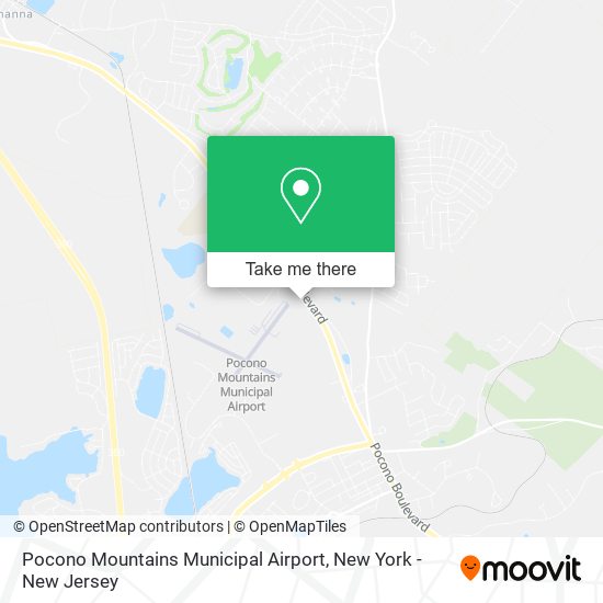Mapa de Pocono Mountains Municipal Airport