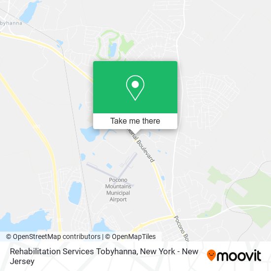 Mapa de Rehabilitation Services Tobyhanna