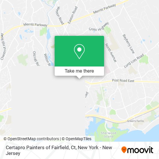 Mapa de Certapro Painters of Fairfield, Ct