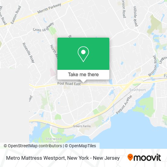 Mapa de Metro Mattress Westport