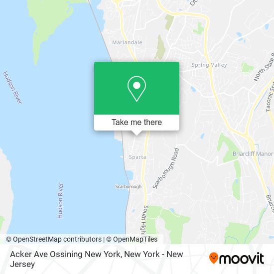 Acker Ave Ossining New York map