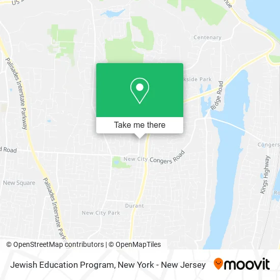 Jewish Education Program map