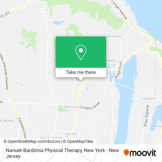 Mapa de Nanuet-Bardonia Physical Therapy