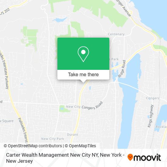 Carter Wealth Management New City NY map
