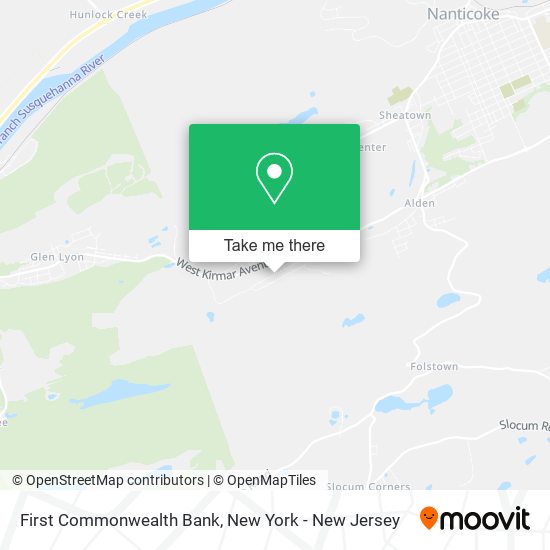 Mapa de First Commonwealth Bank