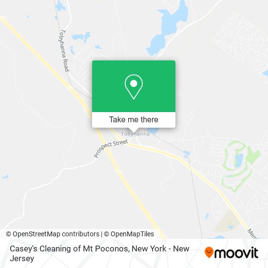 Mapa de Casey's Cleaning of Mt Poconos