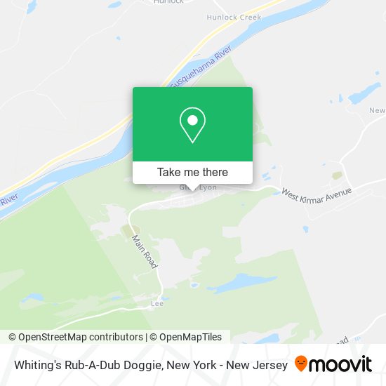 Whiting's Rub-A-Dub Doggie map