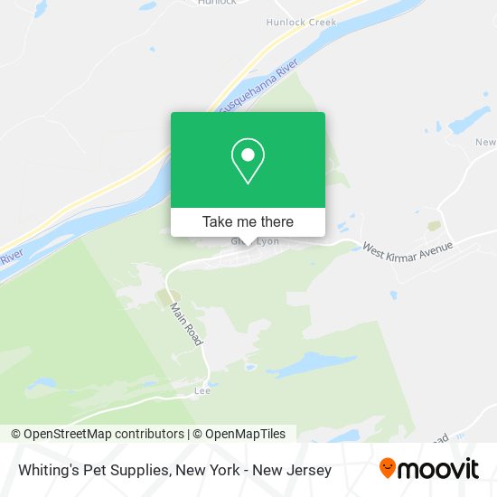 Whiting's Pet Supplies map