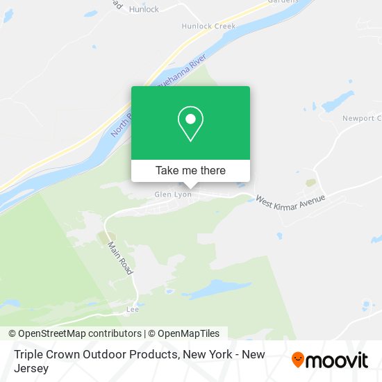Triple Crown Outdoor Products map