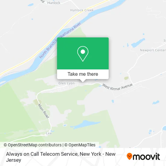 Always on Call Telecom Service map