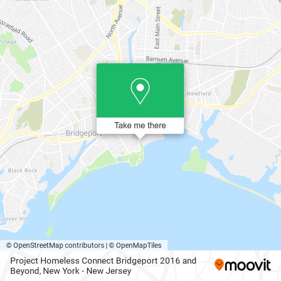 Mapa de Project Homeless Connect Bridgeport 2016 and Beyond