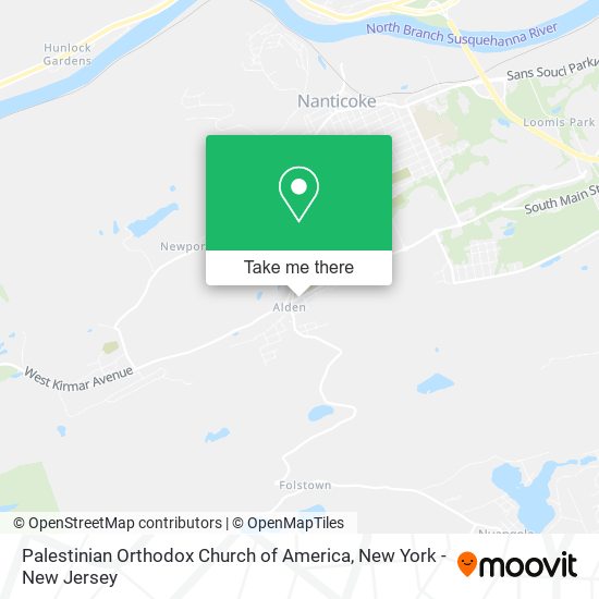 Palestinian Orthodox Church of America map