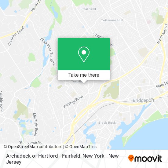 Archadeck of Hartford - Fairfield map