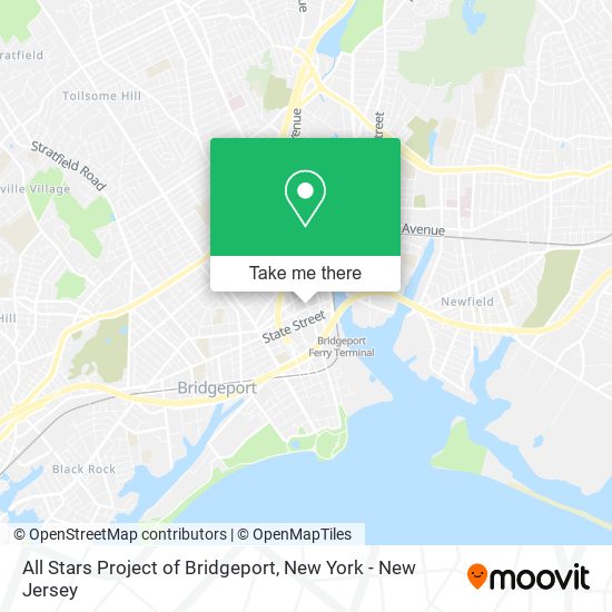 Mapa de All Stars Project of Bridgeport