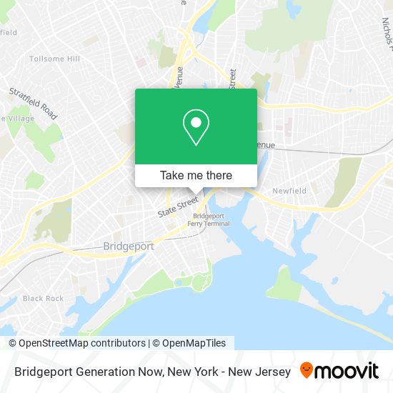 Mapa de Bridgeport Generation Now