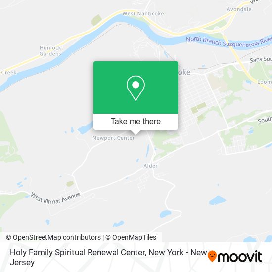 Holy Family Spiritual Renewal Center map