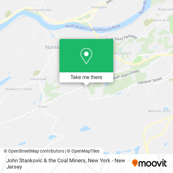 John Stankovic & the Coal Miners map