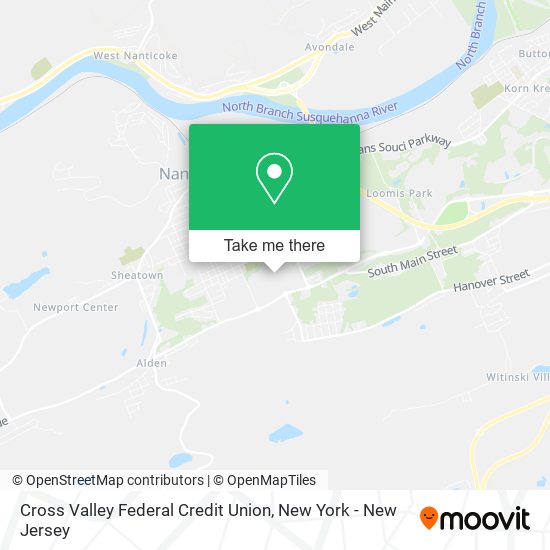 Cross Valley Federal Credit Union map