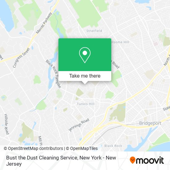 Bust the Dust Cleaning Service map