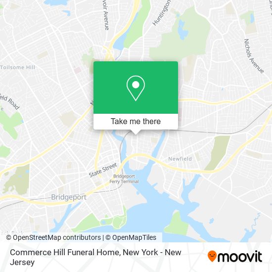 Commerce Hill Funeral Home map