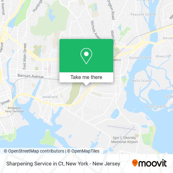 Sharpening Service in Ct map