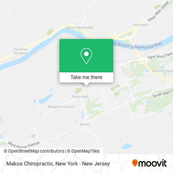 Makos Chiropractic map