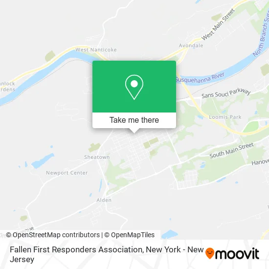 Fallen First Responders Association map