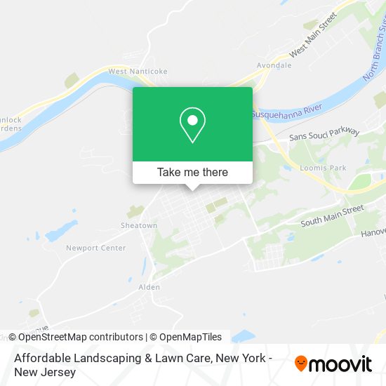 Affordable Landscaping & Lawn Care map
