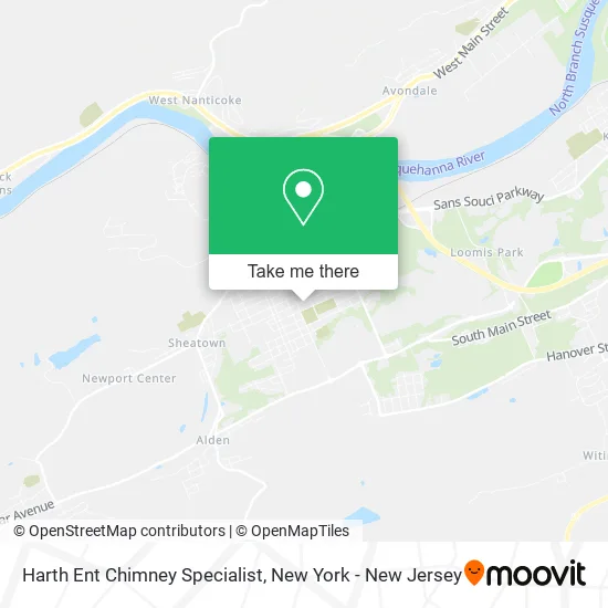 Harth Ent Chimney Specialist map