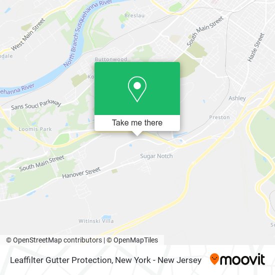 Mapa de Leaffilter Gutter Protection