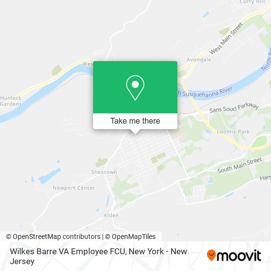 Wilkes Barre VA Employee FCU map
