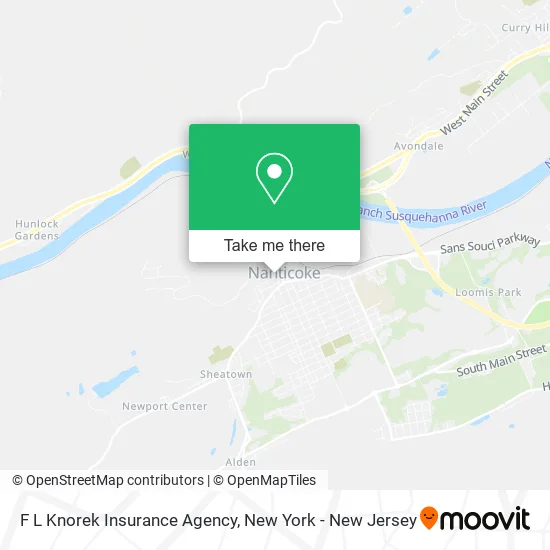 F L Knorek Insurance Agency map