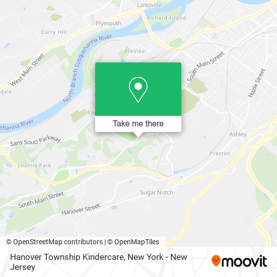 Hanover Township Kindercare map