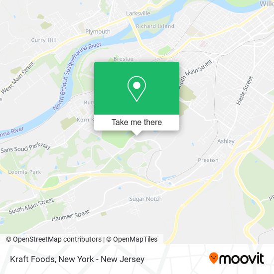 Mapa de Kraft Foods