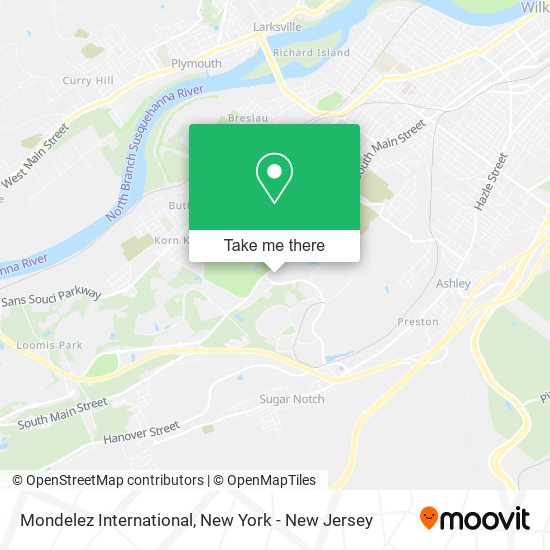 Mondelez International map