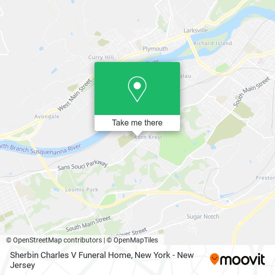 Sherbin Charles V Funeral Home map